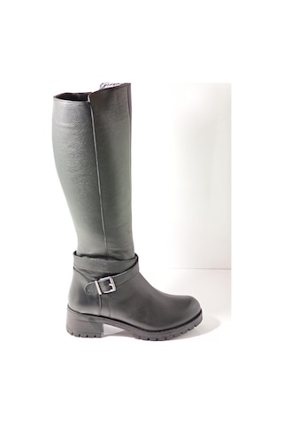 Castleblack 26990-1 Siyah Kadın Kışlık Deri Çizme Siyah