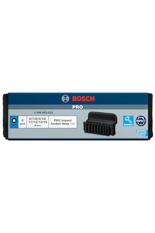 Bosch Pro Impact Lokma Seti 1/4 İnç 6-14mm Derin 9 Adet - 2608003035