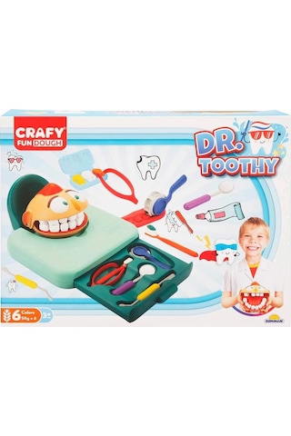 Crafy Dr. Toothy Oyun Hamuru Seti 15 Parça
