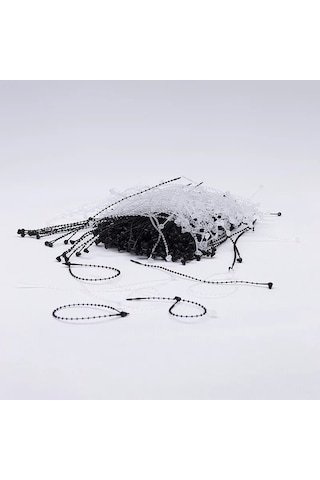 Fuyaku 5" Elle Geçmeli Tırtıklı Kılçık Etiketleme Plastiği Şeffaf 1.000 Adet