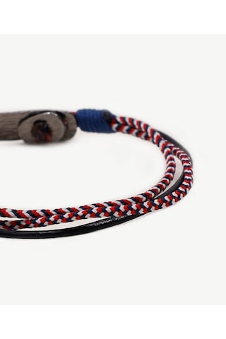 Yargıcı Deri Detaylı Renkli İp Bileklik 26yebj8007x 043 Çok Renkli
