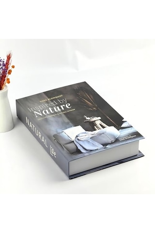 Bak Gel Al Kitap Görünümlü Dekoratif Kutu, Iskandinav Tarzı Kitap Şeklinde Saklama Kutusu, Ev Dekora Sku: Smgstkc47e06cefc 10