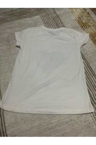 Monili Kız Çoçuk T-shirt beyaz