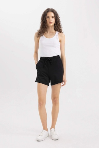 Defacto Regular Fit Basic Bermuda Şort X6153aznsbk81 Siyah