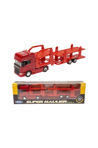 Welly Scania 1:64 Ölçek Metal Kafalı Araç Taşıyıcı Tır