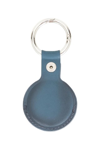 Apple Airtag Uyumlu Deri Anahtarlık, Brn4ef Mavi