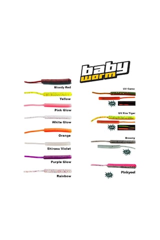 Fujin Baby Worm 5,2cm Floating Lrf Silikonu Fujin Baby Worm 5,2cm Floating Lrf Silikonu