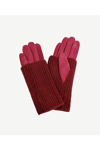 Yargıcı Triko Bilekli Kumaş Eldiven 25kked2006x 016 Bordo