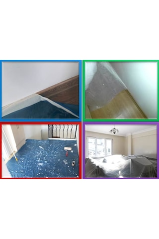 Asemu Hışır Örtü Boya Badana Koruma Koruyucu Naylon Örtü 10 M²