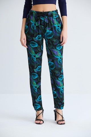 Sortie Collection Emprime Baskılı Pantolon Sax-sax Saks Mavi