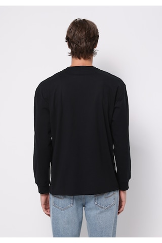 Colin's Colins Comfort Fit Yuvarlak Yaka Düz Erkek Siyah Uzun Kol Tişört Cl1076435 Q1.v1 Blk Siyah