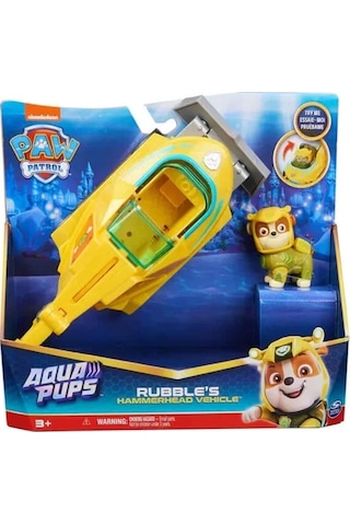 Paw Patrol Aqua Pups Temalı Araçlar - Rubble
