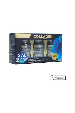 Nutraxin Collagen 3 Adet X 30 Tablet Aromasız