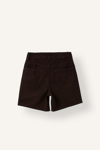 Defacto %100 Pamuk Regular Fit 5 Cepli Jean Bermuda Şort I7380ax26smbn212 Kahve-bn212