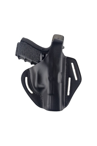 Smith Wesson 5906 Deri Tabanca Kılıfı Tam Kelebek Siyah-2538 Siyah