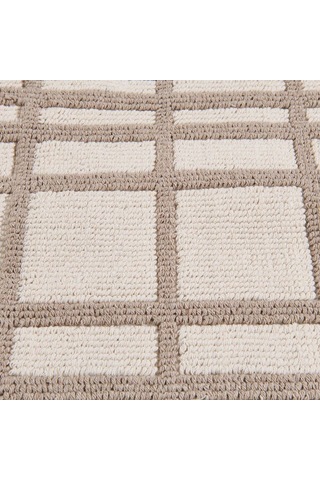 Evidea Soft Roger 2'li Banyo Paspası - Ekru / Bej - 60x100 Cm + 50x60 Cm Ekru / Bej