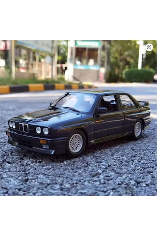 1988 Bmw M3 E30 1:24 Diecast Metal Model Araba Koleksiyon Siyah