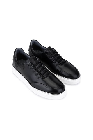 Tamer Tanca Erkek Hakiki Deri Siyah Sneakers & Spor Ayakkabı 530 1275 Erk Ayk Sk25-26 Sıyah Siyah