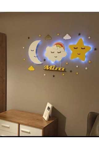 Çocuk Odası  Gece Lambası Çok Renkli