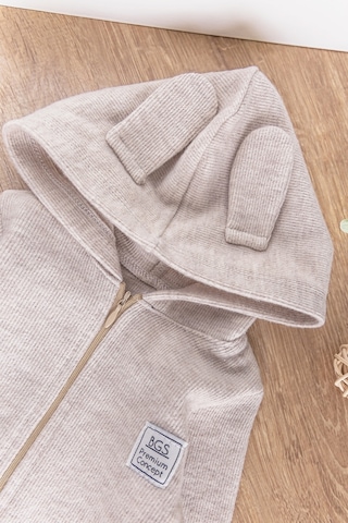 Babymod Kapüşonlu Önden Fermuarlı Kız/Erkek Bebek Tulum