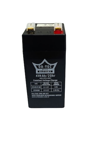 Ortec 4v 4 Ah Akü Kuru Tip 46 X 46 X 100 0.44 Kg
