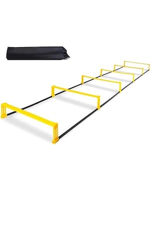 Antrenman Merdiveni 2'si 1 Arada Engel Ve Çeviklik Merdiveni 230 Sarı - Siyah