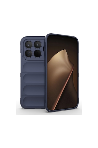 Thegencoo 15t Pro Kılıf Esnek Tpu Oyuklu Arka Yüzey Tasarımlı Tgco Etnik Silikon Kapak - Lacivert