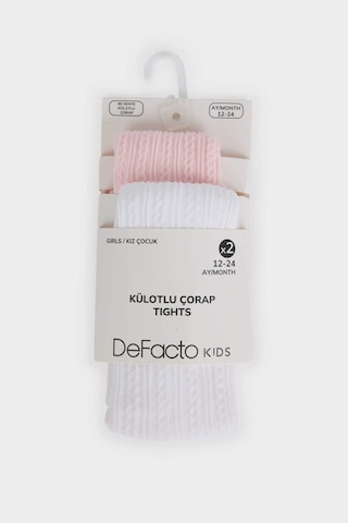 Defacto Kız Bebek 2li 60 Denye Külotlu Çorap F6723a5nskr1 Çok Renkli