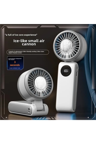 Jialan Usb Şarj Edilebilir Kablosuz El Fanı 5 Seviye Yüksek