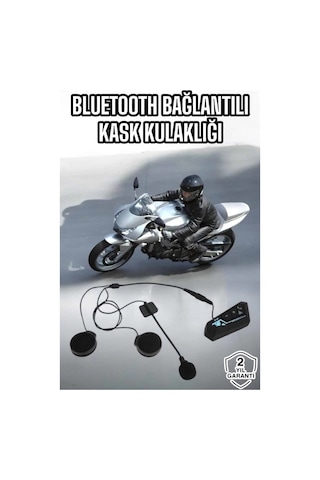 Bfs Kask Kulaklığı Motosiklet Intercom Interkom Dinleme Konuşma Özellikli Su Geçirmez