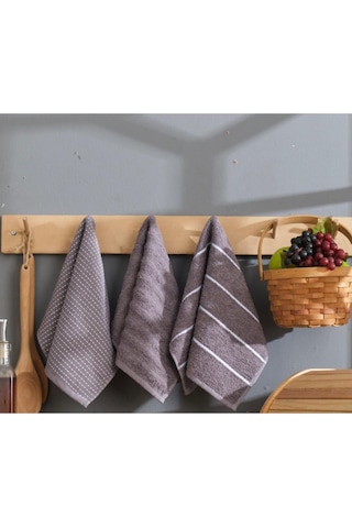 Rebeka Home Collection Sophia El Yüz Mutfak Havlu Seti 6'lı 30 x 50 CM Gri