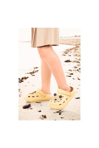 Kiko Kids Eva Plaj Havuz Okul Kreş Kız Çocuk Terlik Twg 755 Bej