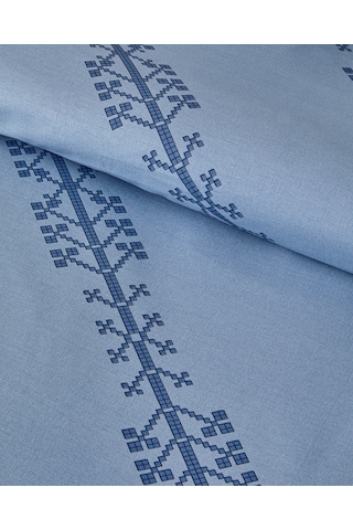 Etamine Line Pamuklu Ranforce King Size Nevresim Seti 240x220 Cm Mavi MAVI Mavi