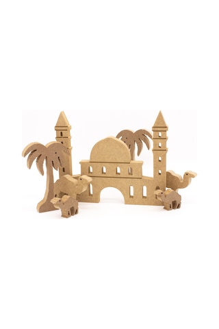 Neşeli Ahşap Des 23 Ayasafya Camii 25 Cm, Palmiye Ve Deve. Ramazan Ayına Özel Ahşap Boyama Etkinliği, Boyama Seti Model Tyb0aeqofa9s0m8483