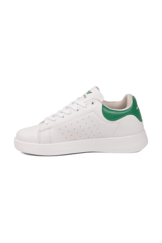 Walkway Beyaz Yeşil Bağcıklı Hafif Unisex Cilt Spor Ayakkabı Costa G Beyaz - Yeşil