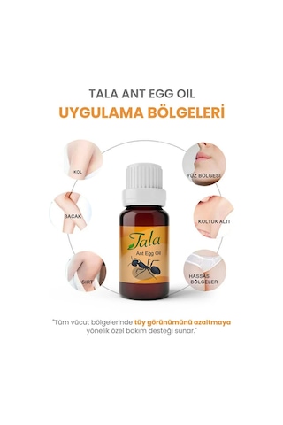 Tala Karınca Yumurtası Yağı Tüy Azaltıcı Tüy İnceltici Tüy Dökücü 20 Ml