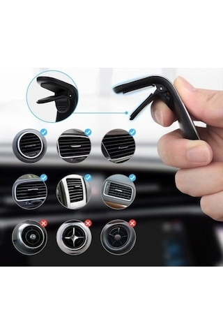 Adaman T1014 Süper Güçlü Mıknatıslı Telefon Tutucu + Metal Plaka