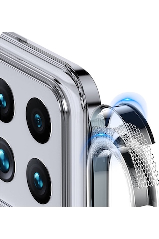 Apple Uyumlu iPhone 12 Pro Max Kılıf Magsafe Özellikli Ve Şerit Renkli Premium Tpu Silikon Kapak Ryc/flet Mavi