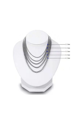 Yystore Çelik Kolye Titanyum Çelik 2.5mmx50cm U Şekil Moda Aksesuarları Yanz-3323 Çelik