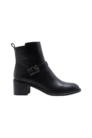 Poletto Hakiki Deri Sıyah Bot Topuklu 3176 23 Bfl S-2112 Siyah
