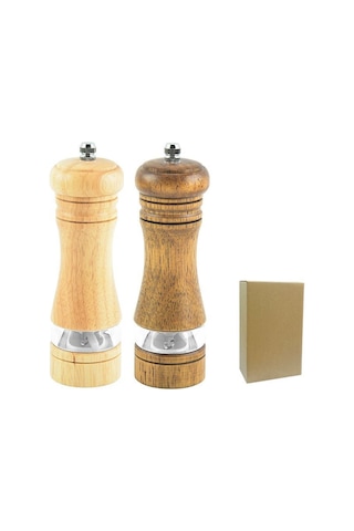 Hombey Manuel Biber Değirmeni Ahşap Gövde Seramik Çekirdekli Ev Ve Hediye İçin Evde Kullanıma Uygun Modern Tasarım Diğer