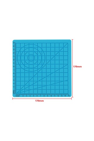 Geekyou Mavi Silikon 3d Yazıcı Kalem Kopyalama Tahtası A Tipi - 1 Adet + 2 Adet Rastgele Renkli Parmak Kapağı