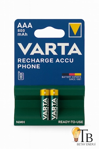 Varta Aaa 800 Mah Şarj Edilebilir Pil Varta Aaa 800 Mah Şarj Edilebilir Pil