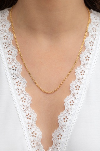 14 Ayar Altın Kadın Zincir Kolye 2.40 Mm