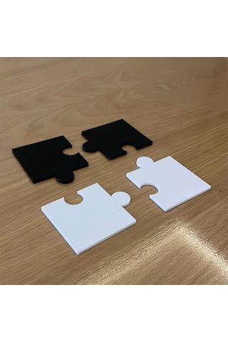 4 Parça Puzzle Bardak Altlığı