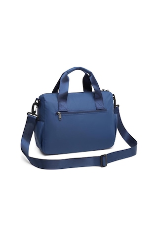 Smart Bags Ekstra Hafif Kumaş Kadın Postacı Çantası 3141 Lacivert