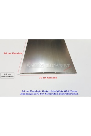 Alüminyum Kapı Eşik Profili 90Cm Parke Profili 10 Cm Genişlik Gri