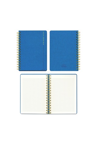 Melimelek Kareli Defter Mor Bez Ciltli - Ceyda Düvenci Mavi