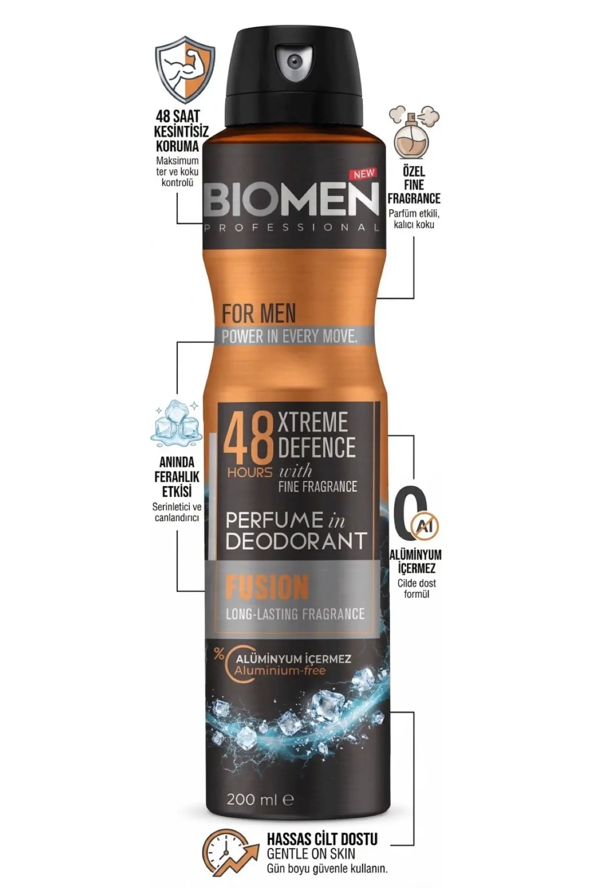 Perfume İn Deodorant For Men Fusion 200 Ml