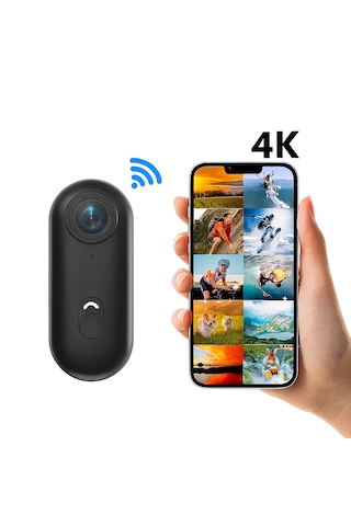 Uhd 4k Wifi Vlog Kamera 30m Su Geçirmez Geniş Açı Lens